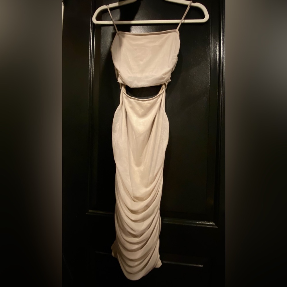 Windsor Cream Draped Midi Dress